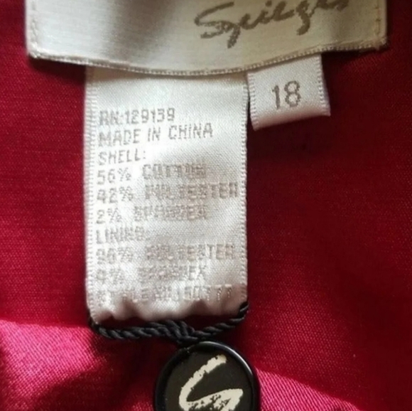 NWT Spiegel Formal Red Satin Gown size 18 - Picture 10 of 11